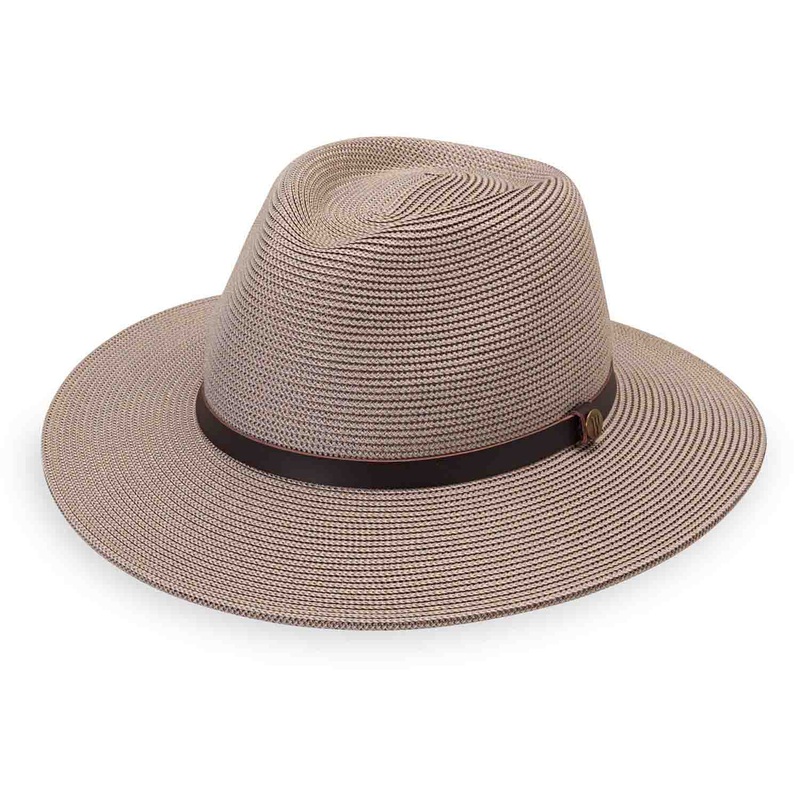 Carter Two Tone Fedora Hat for Men – Wallaroo Hats Ivory/Stone M/L (59 cm)