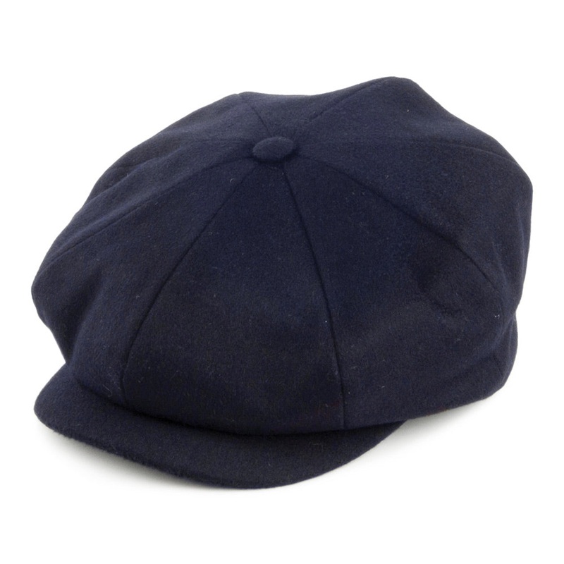 City Sport Loden Wool Newsboy Cap – Navy Blue S