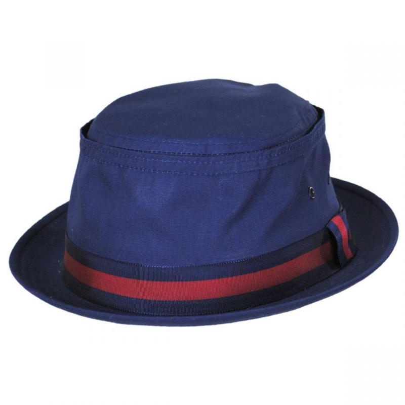 Fisherman Cotton Blend Bucket Hat NAVY M