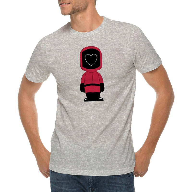 K-drama Heart Graphic Design Deluxe Jersey T-Shirt Heather Grey XS