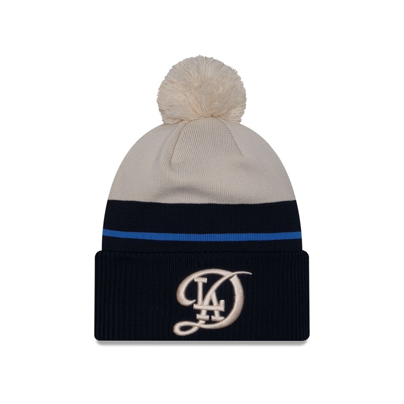 Los Angeles Dodgers City Connect Pom Knit Hat One Size