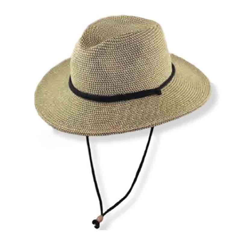 Multitone Tweed Summer Safari Hat – Jeanne  Simmons Hats Black Tweed Medium (57 cm)