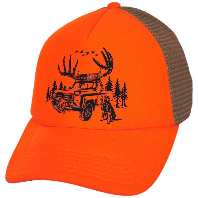 PHG Timberbuck Foam Mesh Trucker Snapback Baseball Cap BLAZE ADJUSTABLE