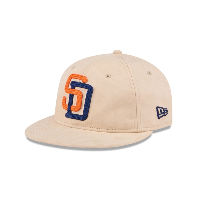 San Diego Padres Stone Suede Retro Crown 9FIFTY Snapback Hat One Size