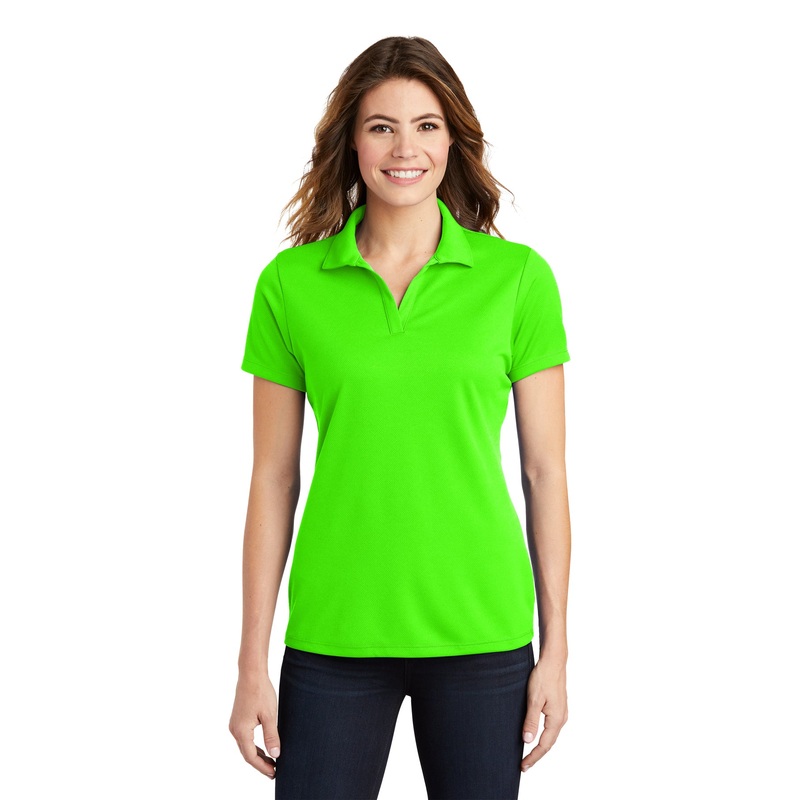 Sport-Tek LST640 Ladies PosiCharge RacerMesh Polo – Neon Green Neon Green XS