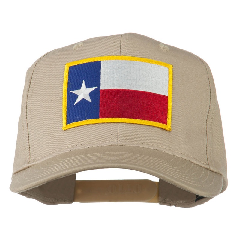 Texas State High Profile Patch Cap Khaki One Size