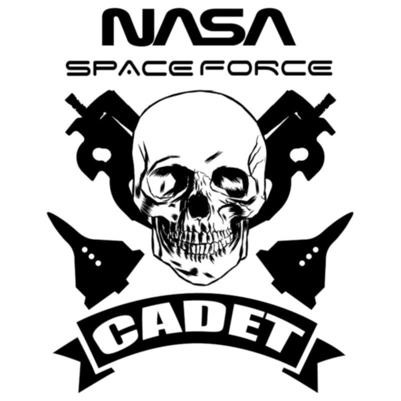 Black NASA Space Force Cadet Skull Default Title One Size