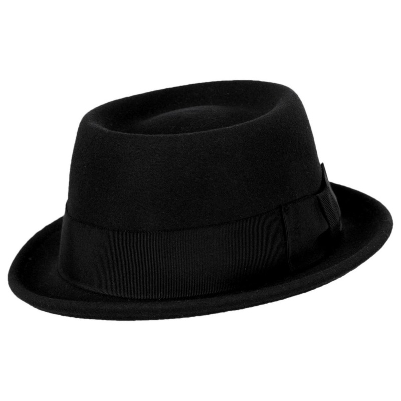 Darron Wool LiteFelt Pork Pie Hat – Black BLACK S