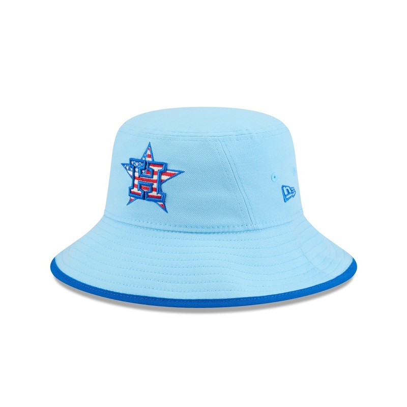 Houston Astros Independence Day 2025 Stretch Bucket Hat One Size