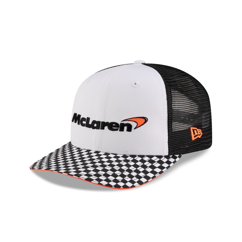 McLaren Formula 1 Team Checkered Visor 9FIFTY Pre-Curve Snapback Hat S/M