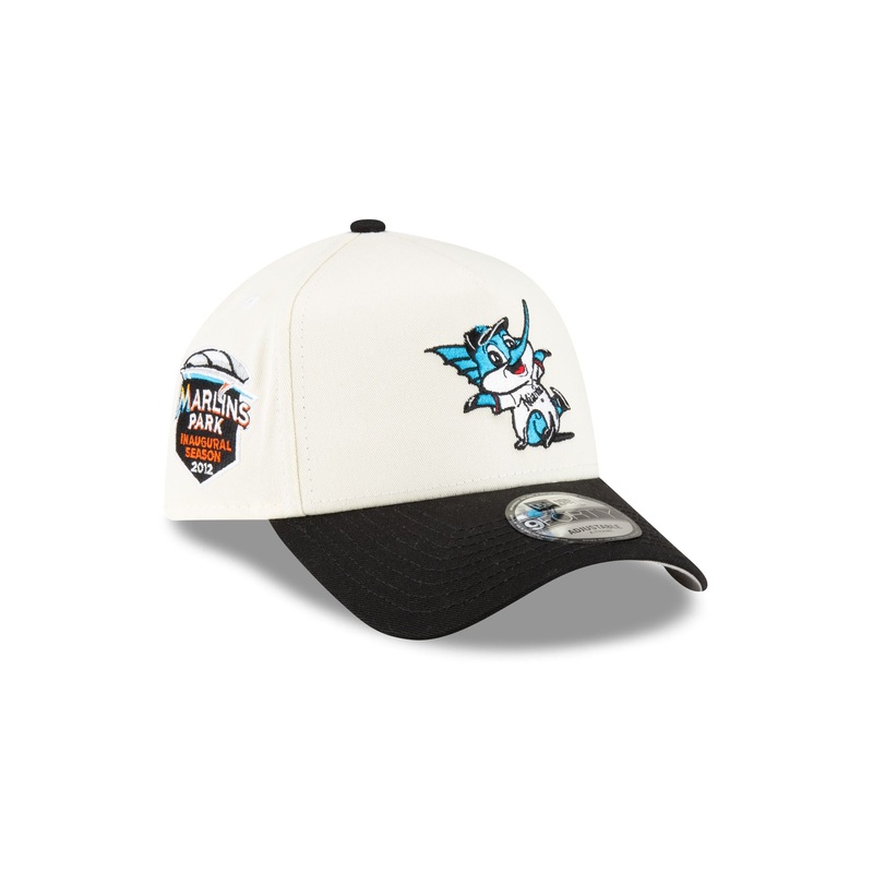 Miami Marlins Mini Mascot 9FORTY A-Frame Snapback Hat One Size