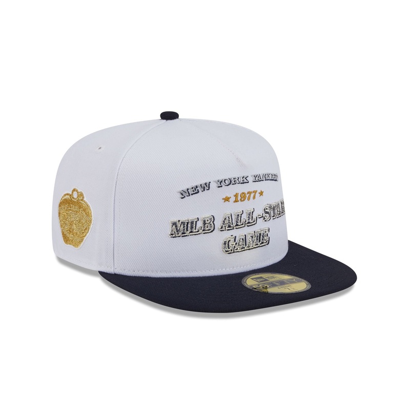 New York Yankees Summer Derby White 59FIFTY A-Frame Fitted Hat 7
