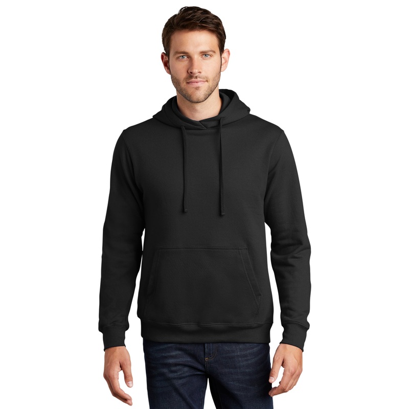 Port & Company PC850H Fan Favorite Fleece Pullover Hooded Sweatshirt – Jet Black Jet Black XS