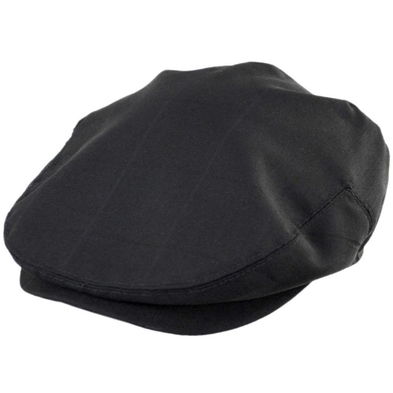 Sloane Wool Shadow Windowpane Ivy Cap BLACK S