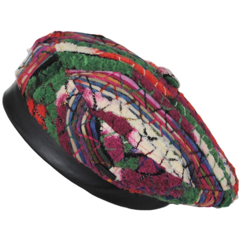 Wooly Squiggle Beret PINK S/M