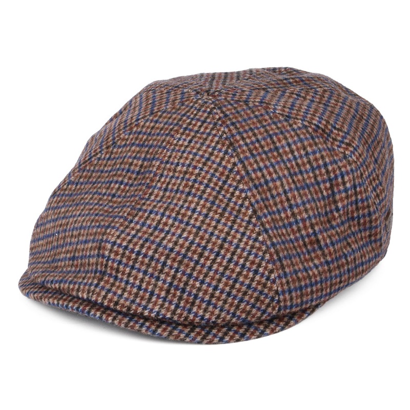 Bailey Hats Finnegan Houndstooth Wool Blend Newsboy Cap – Ochre S