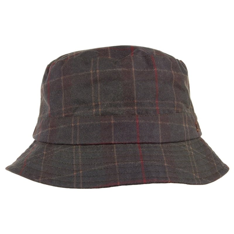 Barbour Hats Darwen Wax Cotton Bucket Hat – Navy-Olive S
