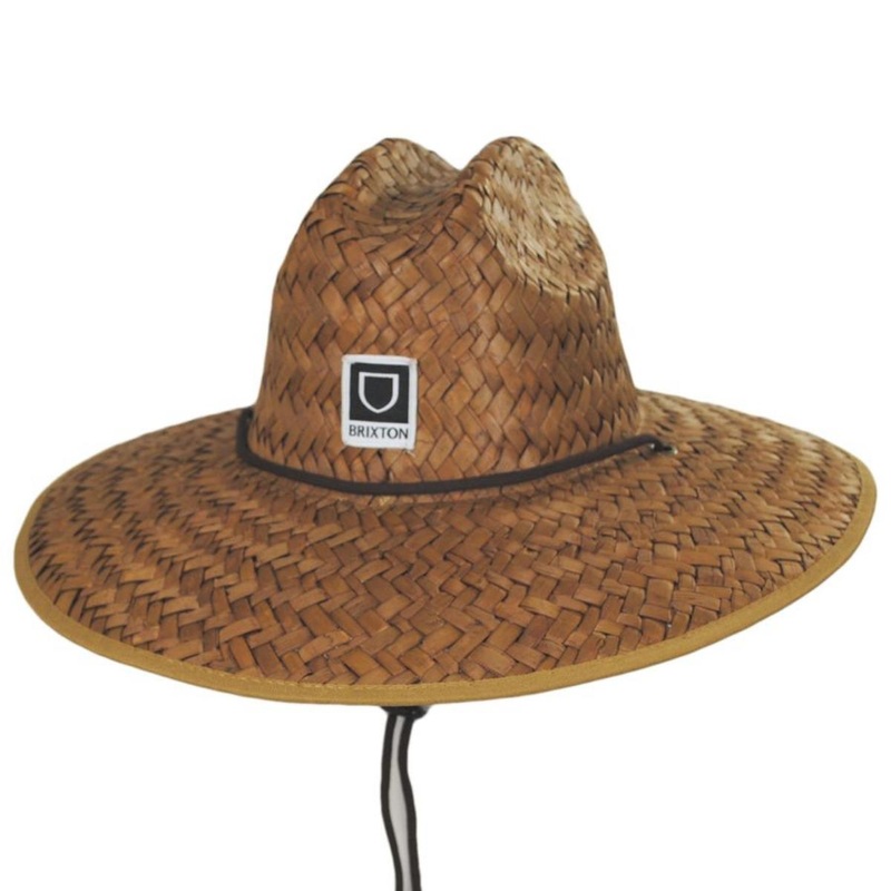 Beta Palm Leaf Straw Lifeguard Hat BROWN S/M
