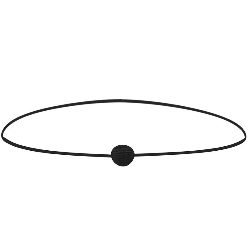 Black Corded Hat Band Black MISC