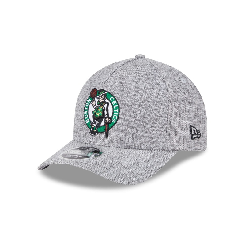 Boston Celtics Cotton Weave Gray 9FORTY M-Crown A-Frame Snapback Hat One Size