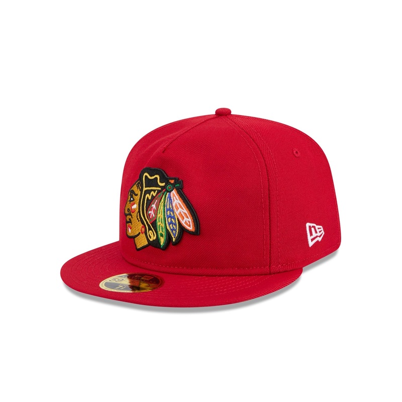 Chicago Blackhawks Boho Wool Retro Crown 59FIFTY Fitted Hat 7