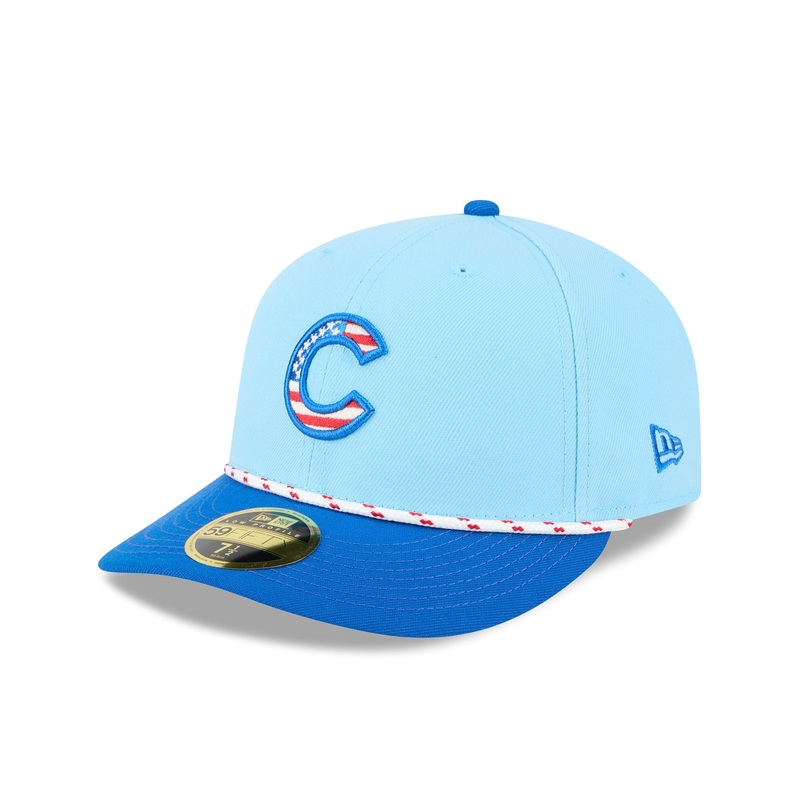 Chicago Cubs Independence Day 2025 Low Profile 59FIFTY Fitted Hat 7