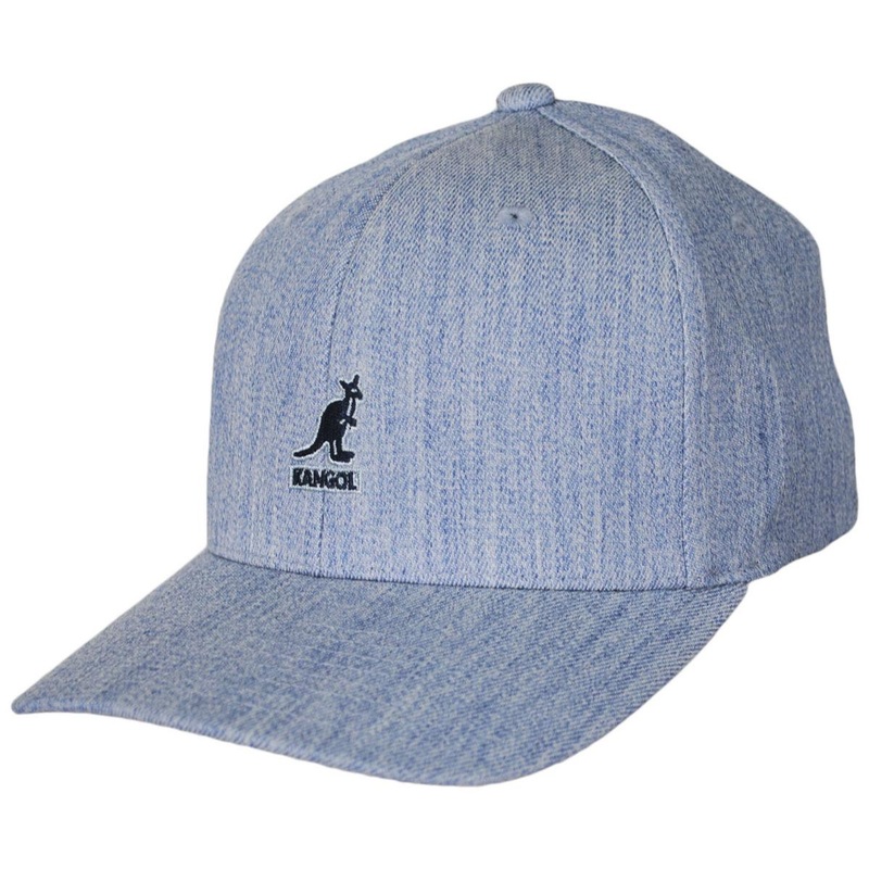 Logo Wool Flexfit Fitted Baseball Cap BROWN S/M