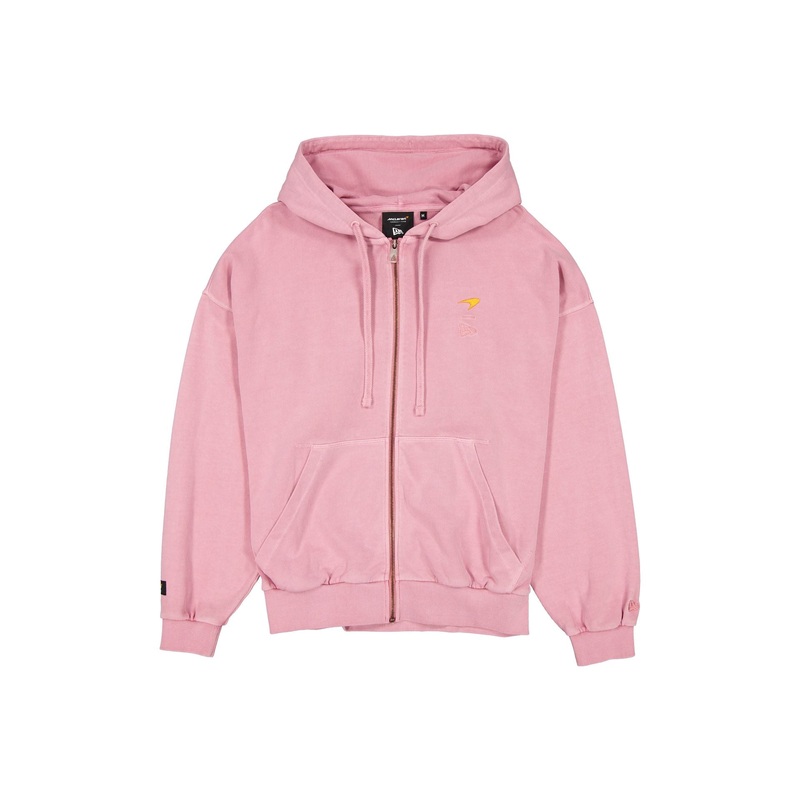 McLaren Formula 1 Team Washed Pink Oversized Full-Zip Hoodie S