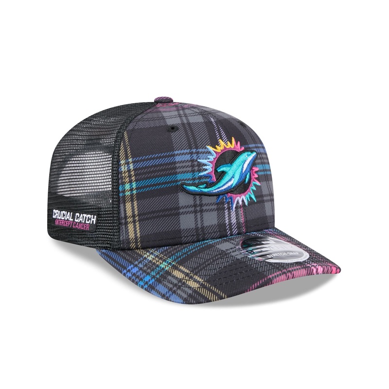 Miami Dolphins 2024 Crucial Catch 9SEVENTY Trucker Hat One Size