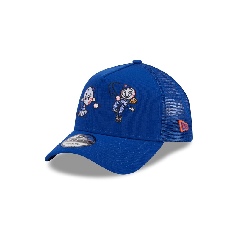 New York Mets Generation Mascots 9FORTY A-Frame Trucker Hat One Size