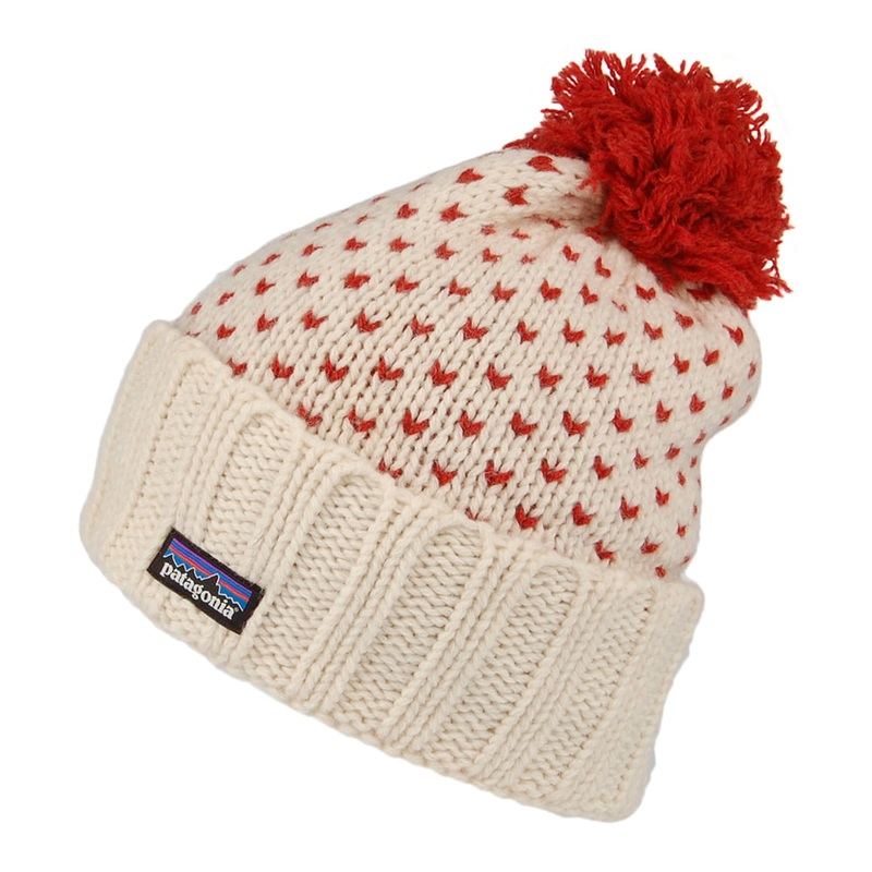 Patagonia Hats Snowbelle Recycled Wool Bobble Hat – Winter White 1-Size
