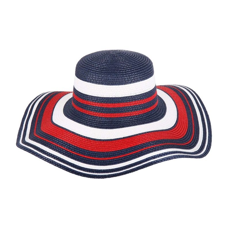 Red, White and Blue Summer Floppy Navy