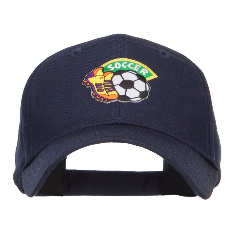 Soccer Fun Patched Cotton Cap Navy One Size