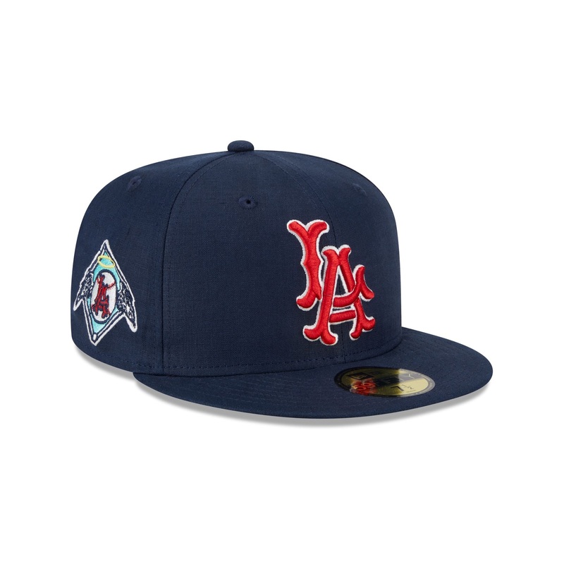 Team Linen Los Angeles Angels 59FIFTY Fitted Hat 7
