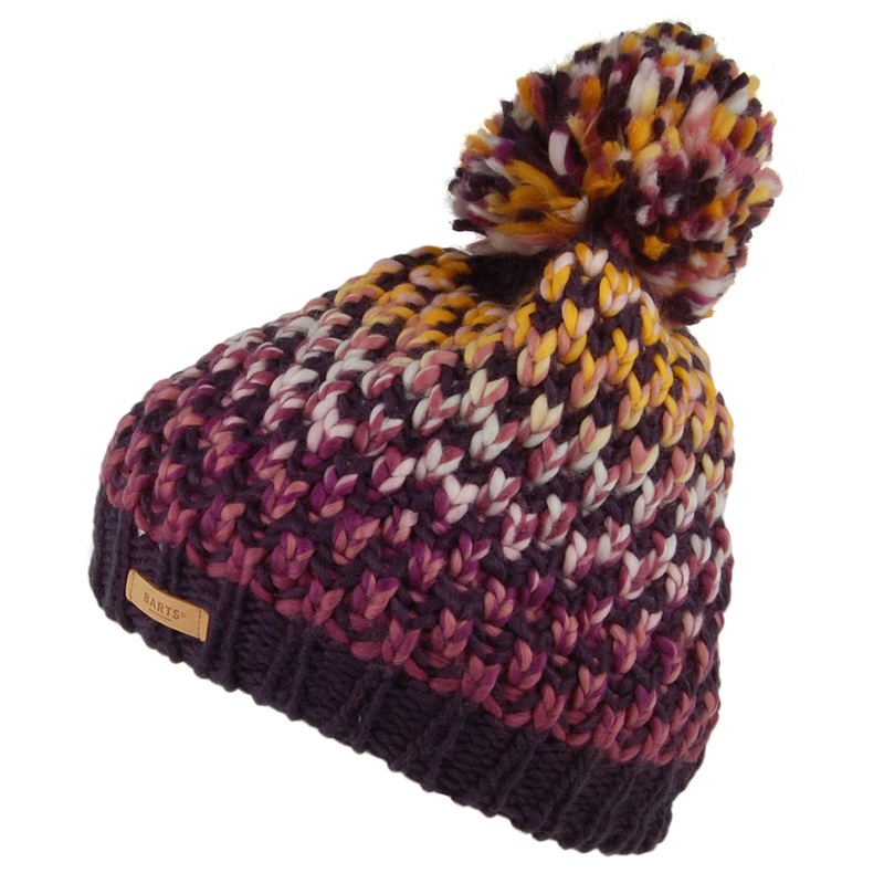 Barts Hats Nicole Space-Dyed Bobble Hat – Navy-Yellow 1-Size