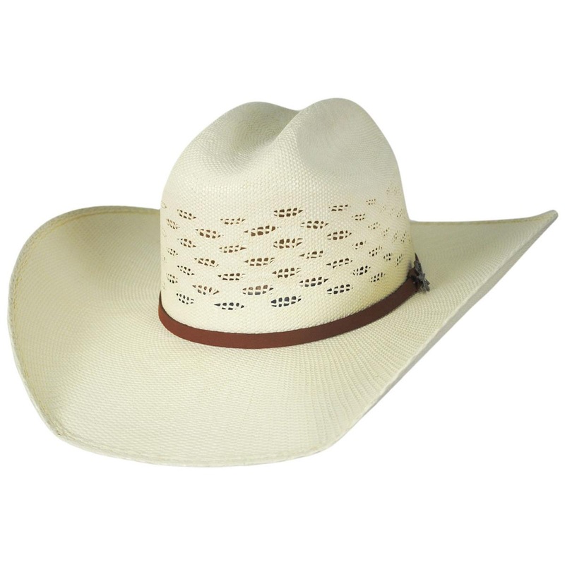 Big Bend Bangora Straw Western Hat IVORY 6 7/8