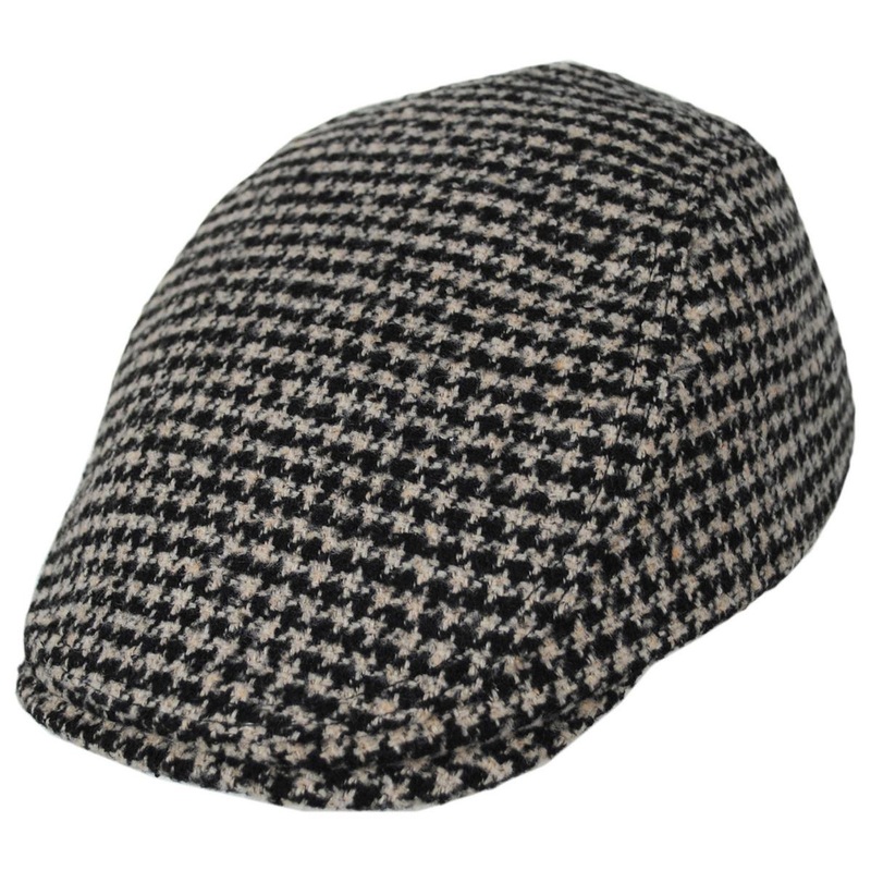 Harwood Wool Blend Houndstooth Ivy Cap BONE S