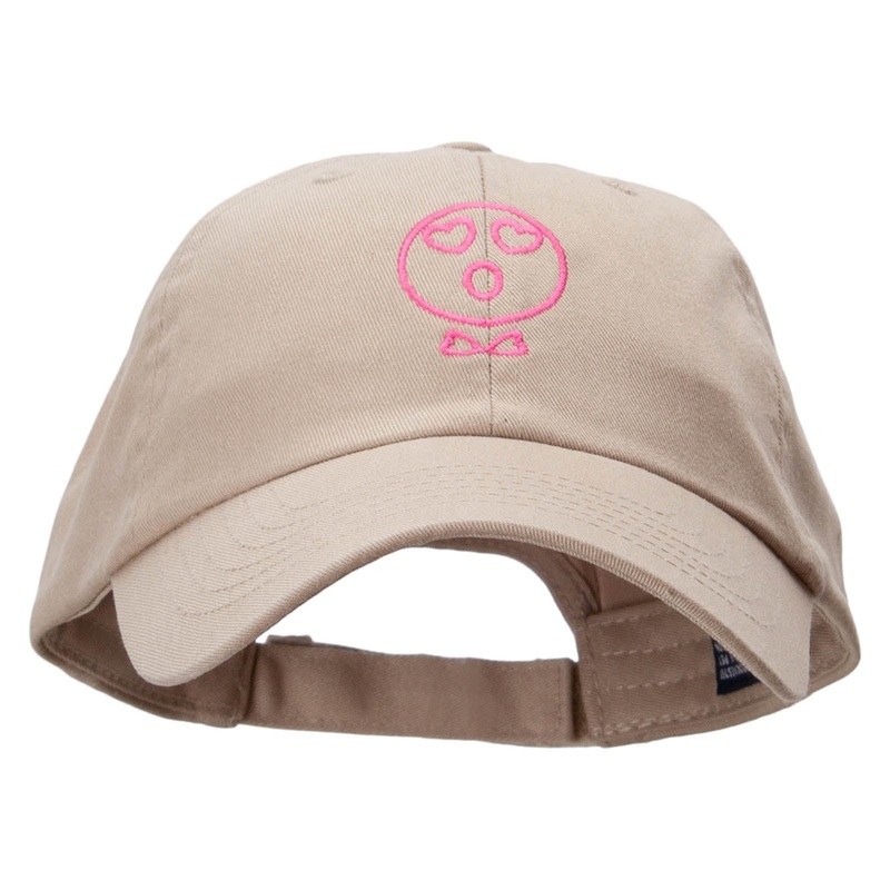 Lady’s Smile Low Profile Pet Spun Washed Cap Khaki One Size