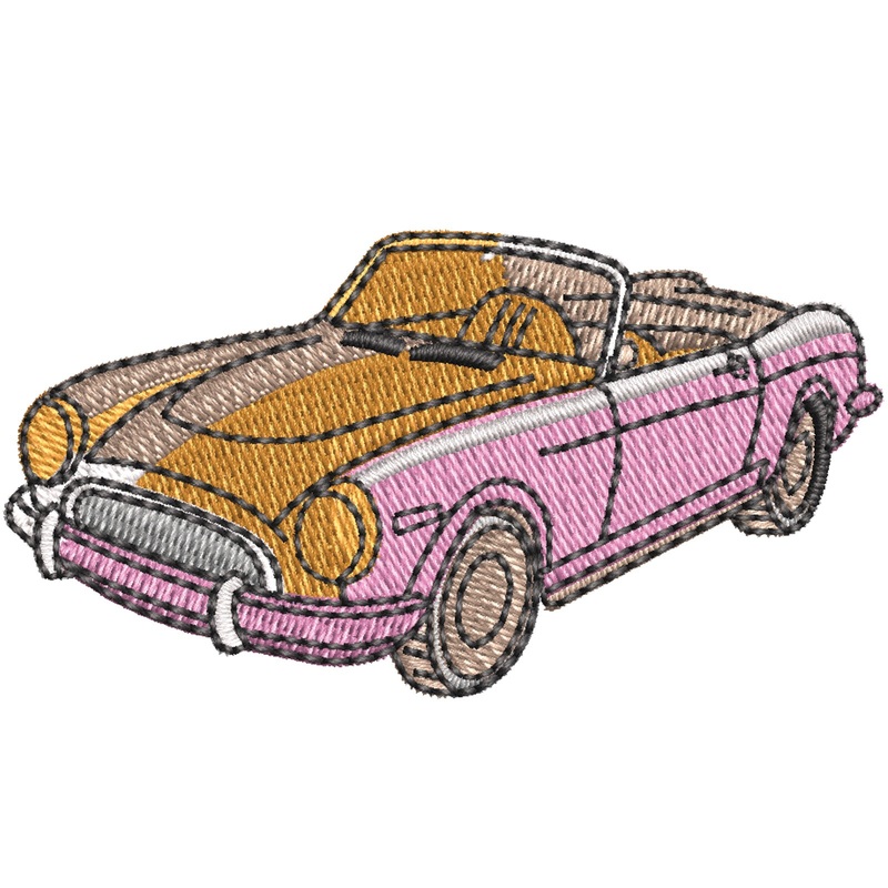 Old School Pink Car Old School Pink Car One Size