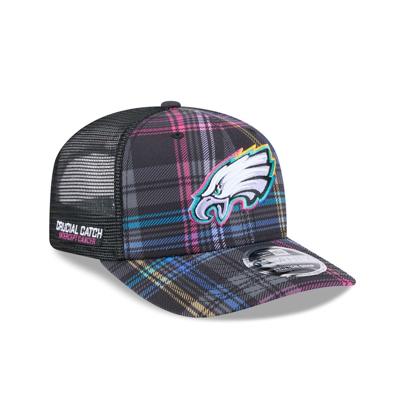 Philadelphia Eagles 2024 Crucial Catch 9SEVENTY Trucker Hat One Size