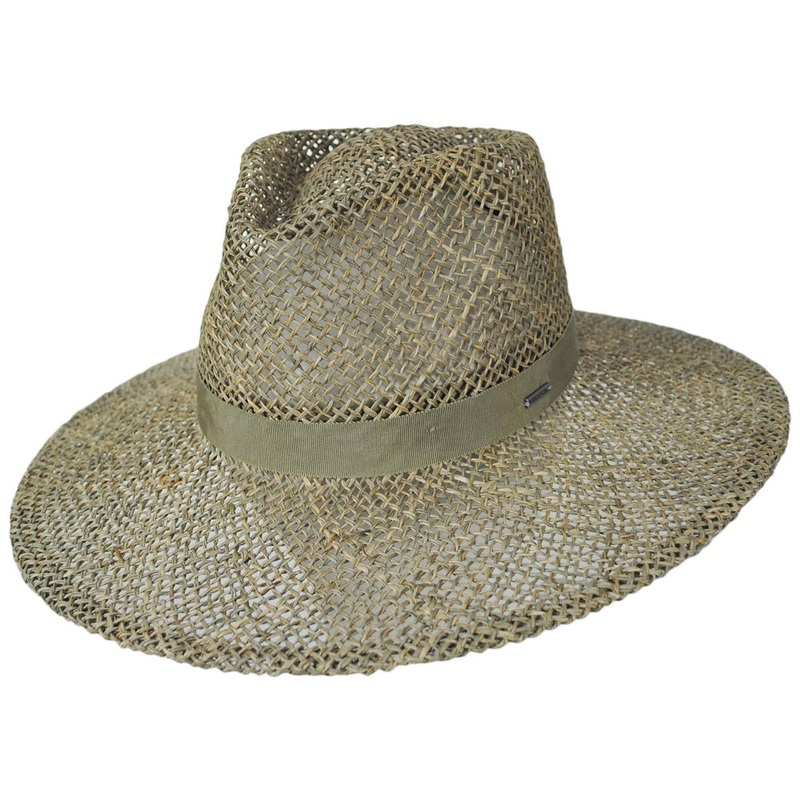 Joanna Seagrass Straw Fedora Hat TAN/TAN SEAGRASS XS