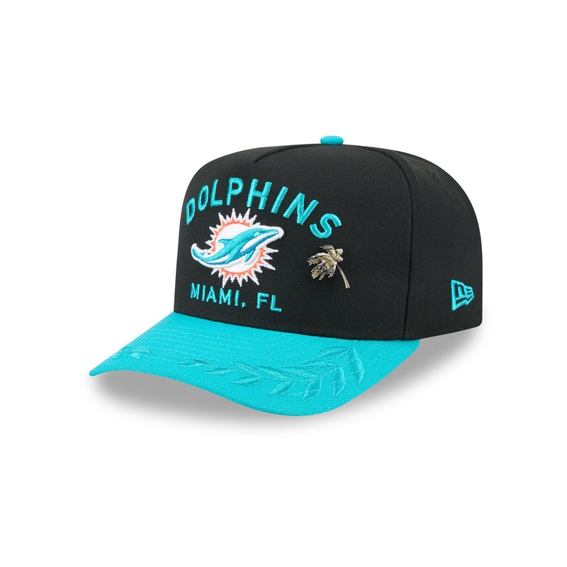 Miami Dolphins 2025 Draft Black 59FIFTY A-Frame Fitted Hat 7