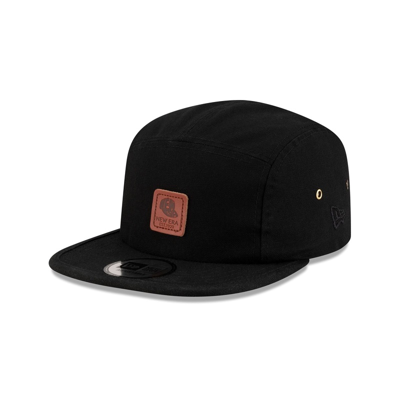 New Era Cap Black Duck Canvas Camper Strapback Hat One Size