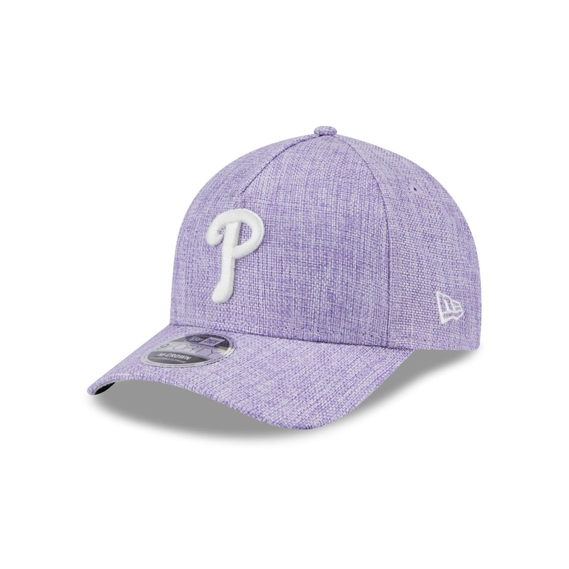 Philadelphia Phillies Cotton Weave Purple 9FORTY M-Crown A-Frame Snapback Hat One Size