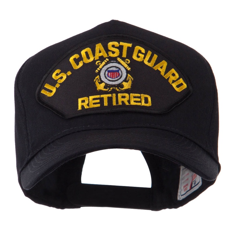 Retired Military Large Embroidered Patch Cap CG Retired One Size