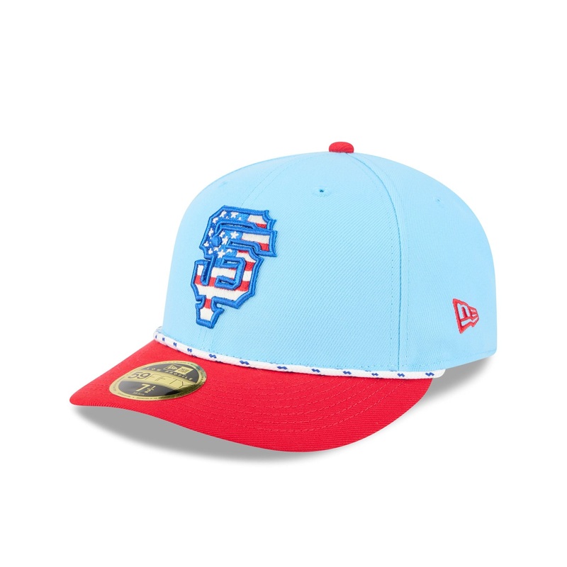 San Francisco Giants Independence Day 2025 Low Profile 59FIFTY Fitted Hat 7