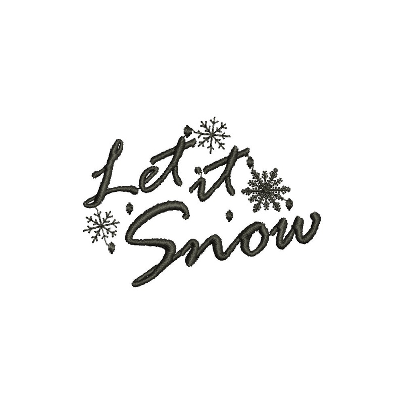 Words of Let it Snow Default Title One Size