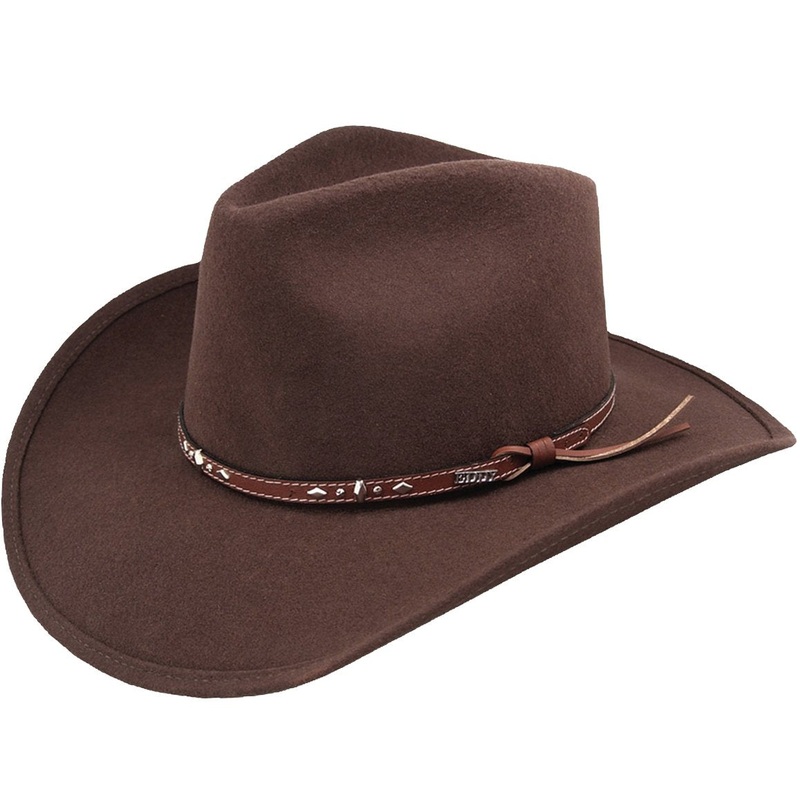 Buckhorn Cowboy Western Hat Black 6 3/4