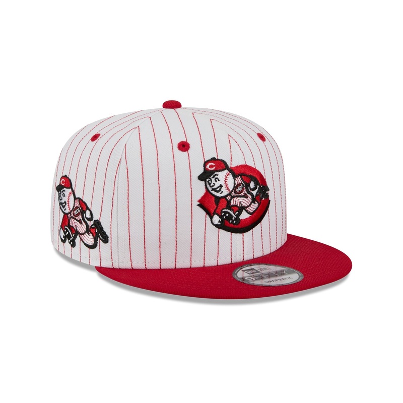 Cincinnati Reds Deceptor Pinstripe 9FIFTY Snapback Hat One Size