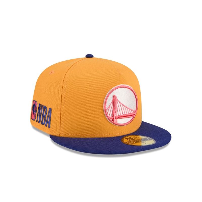 Golden State Warriors Gold 59FIFTY A-Frame Fitted Hat 7